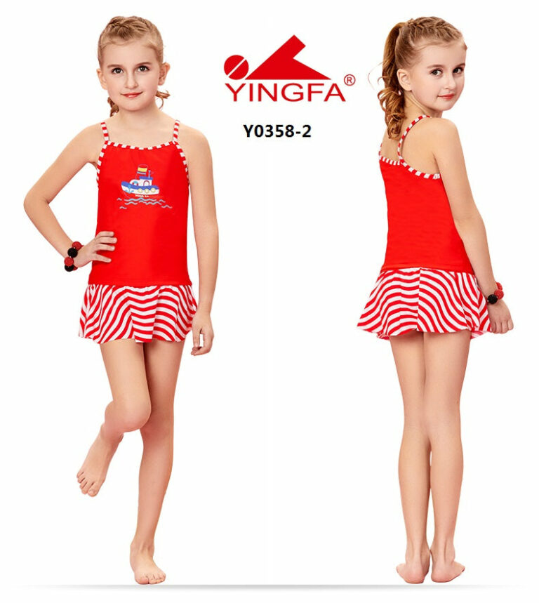 Yingfa Y0358 Promotion Girls Swimwear 2 Piece Swimsuit For Girls Pupils